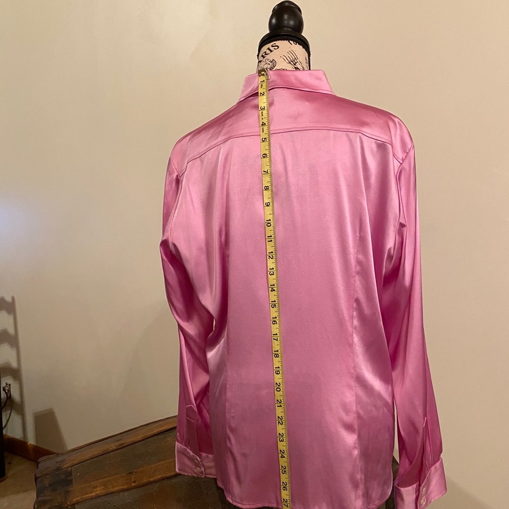 Land’s End Silky Blouse Sz 16 Orchid color NWT - Picture 6 of 9